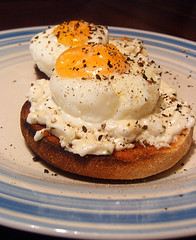 Poached Eggs on Muffins Late Brunch
